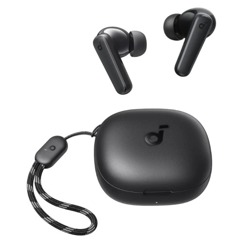 هدفون بلوتوثی انکر مدل SoundCore R50i A3949 با نویز کنسلینگ میکروفون، درگاه شارژ USB Type-C، دارای فناوری AI-Enhanced Calls برای کاهش نویز و بهبود مکالمات، مقاوم در برابر رطوبت و عرق